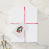 Santa Paws Gift Tag - Weihnachten Chihuahua Geschenkanhänger (Mit Garn)