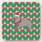 Santa Paws Holiday Getränkeuntersetzer (Vorderseite)