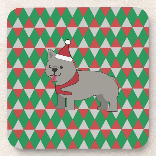 Santa Paws Holiday Getränkeuntersetzer (Vorderseite)