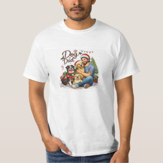 Santa Paws Hund Papa T-Shirt – Süßer Weihnachts-Hu