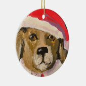 Santa Paws Hund Santa Porzellanschmuck Keramik Ornament (Rechts)