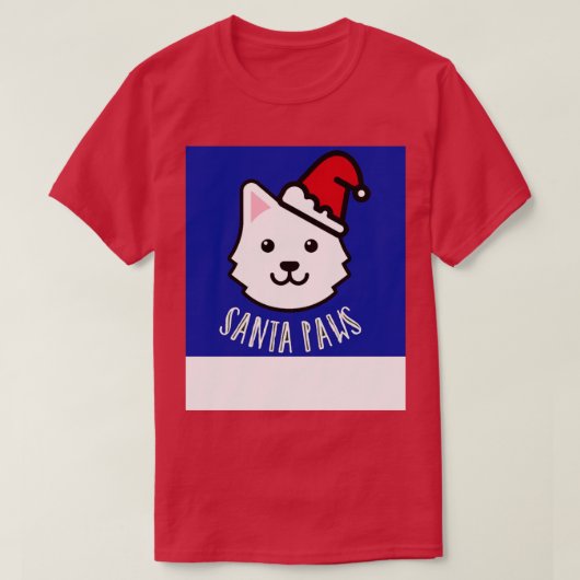Santa Paws Hund TShirt (Design vorne)