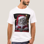 Santa Paws in Holiday Glow T-Shirt (Vorderseite)