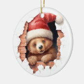 Santa Paws Keramik Ornament (Links)