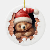 Santa Paws Keramik Ornament (Hinten)