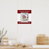 Santa Paws kommt in das Weihnachtsgebäck der Stadt Poster (Küche)