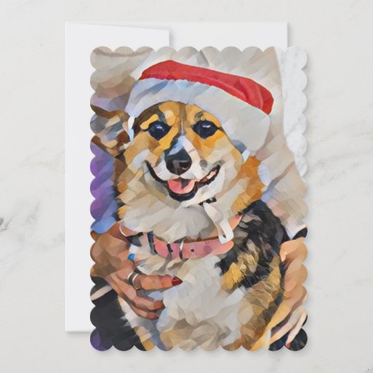 Santa Paws kommt in die Stadt Einladung (Vorderseite)