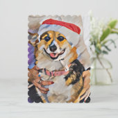 Santa Paws kommt in die Stadt Einladung (Stehend Vorderseite)