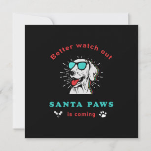 Santa Paws kommt Vintage-Weihnachten