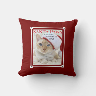 Santa Paws kommt Weihnachten in die Stadt Kissen