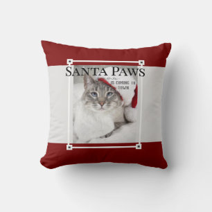 Santa Paws kommt Weihnachten in die Stadt Kissen