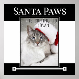 Santa Paws kommt Weihnachten in die Stadt Poster