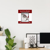 Santa Paws kommt Weihnachten in die Stadt Poster (Heimbüro)