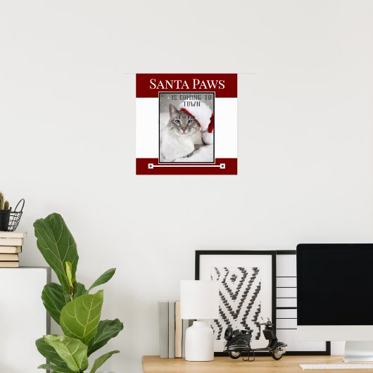Santa Paws kommt Weihnachten in die Stadt Poster (Heimbüro)