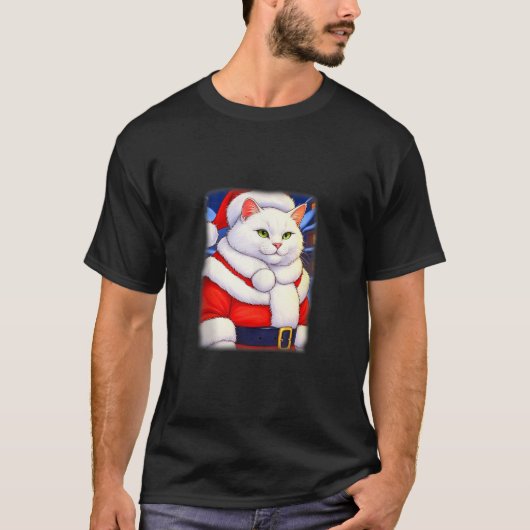 Santa Paws Niedlich Cat Claus Tank Top (Vorderseite)
