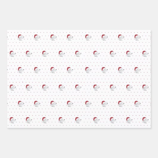 Santa Paws - Niedliches Hundethema Weihnachten Geschenkpapier Set (Vorderseite 3)