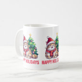 Santa Paws Says Happy Holidays Kaffeetasse (Vorderseite Links)