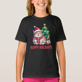 Santa Paws Says Happy Holidays T-Shirt