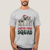 Santa Paws Squad T-Shirt (Vorderseite)