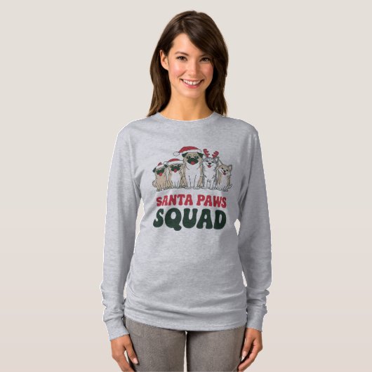 Santa Paws Squad T-Shirt (Vorne ganz)