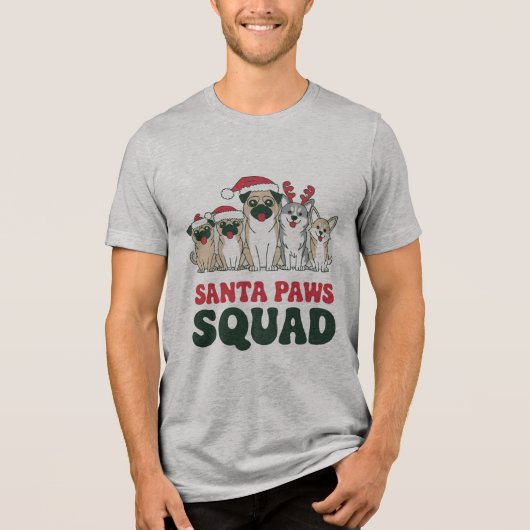 Santa Paws Squad Tee (Vorderseite)