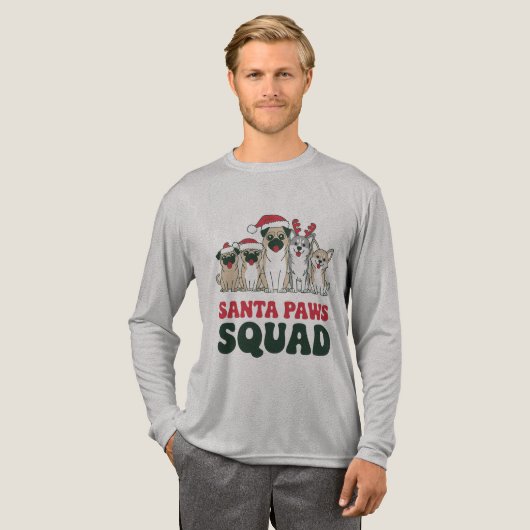 Santa Paws Squad Tee (Volle Vorderseite)