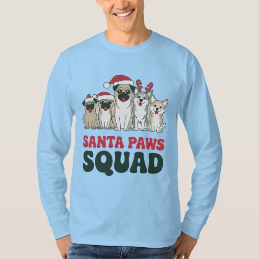 Santa Paws Squad Tee (Vorderseite)