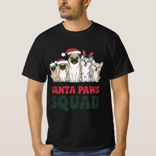 Santa Paws Squad Tee (Vorderseite)