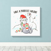 Santa Paws | Urlaub mit Fälschung Leinwanddruck (Insitu (Holzboden))