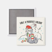 Santa Paws | Urlaub mit Fälschung Magnet (Vorderseite/Rückseite)