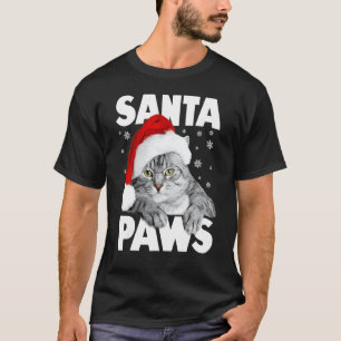 Santa Paws Weihnachts-Kitty-Katze Lustig 1 T-Shirt