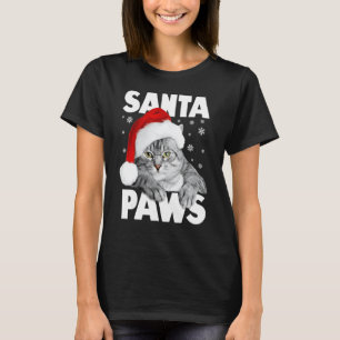 Santa Paws Weihnachts-Kitty-Katze Lustig 1 T-Shirt