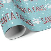 Santa Paws Weihnachtsdrucke mit Schnee Geschenkpapier (Rolleneckpunkt)