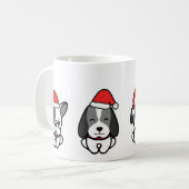 Santa Paws, Weihnachtshunde Kaffeetasse (Vorderseite Links)