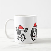 Santa Paws, Weihnachtshunde Kaffeetasse (Links)