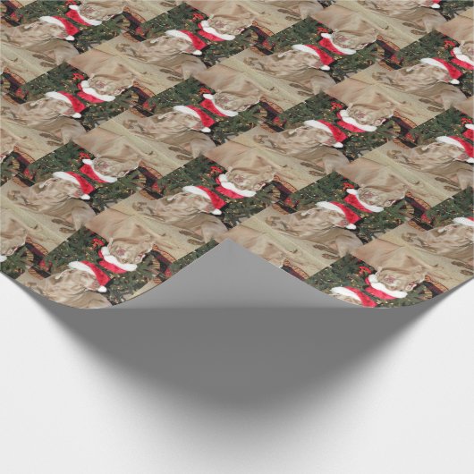 Santa Paws - Weimaraner Stil - ( 4SQ) - 3 Posen Geschenkpapier (Ecke)