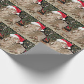 Santa Paws - Weimaraner Stil - Hunde Weihnachten Geschenkpapier (Ecke)