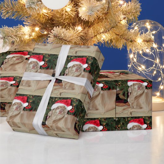 Santa Paws - Weimaraner Stil - Packpapier (Feiertage)