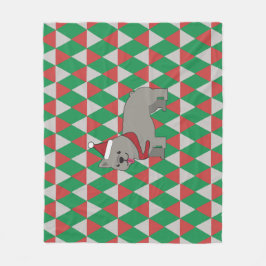 Santa PawsHoliday Diamonds Dog Fleecedecke