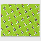 Santa Penguin Geschenkpapier (Flach)