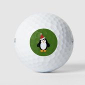 Santa Penguin Golfball (Vorderseite)