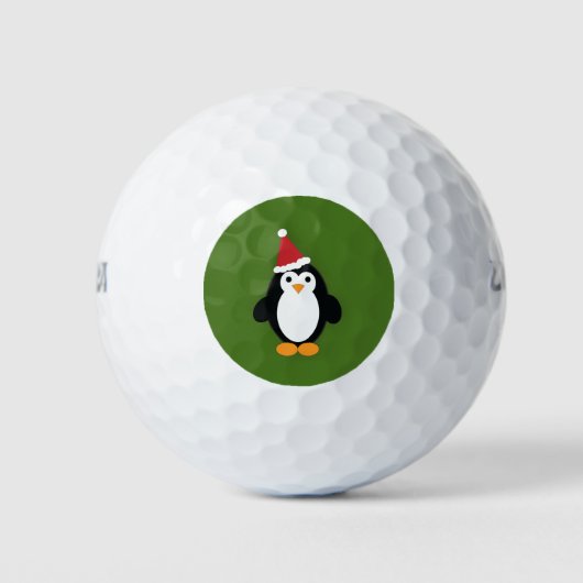 Santa Penguin Golfball (Vorderseite)