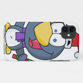 Santa Penguin mit Candy Cane Case-Mate iPhone Hülle (Rückseite (Horizontal))
