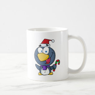Santa Penguin mit Candy Cane Kaffeetasse