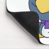 Santa Penguin mit Candy Cane Mousepad (Ecke)