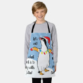 Santa Penguin Schürze (Getragen)