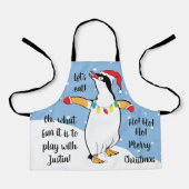 Santa Penguin Schürze (Vorderseite)