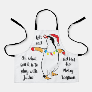 Santa Penguin Schürze