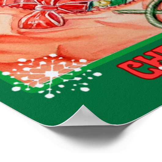 SANTA PENGUIN TAKING NOTES CHECKING EM TWICE POSTER (Ecke)