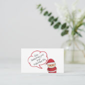 Santa Personalisierte Verschlusskarte Begleitkarte (Stehend Vorderseite)